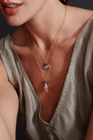 Abalone & Diamond Pendant