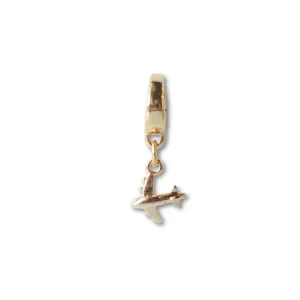 Airplane Charm, Gold