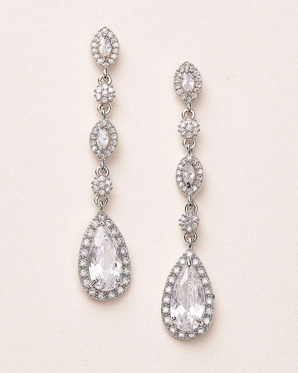 Amelia CZ Dangle Earrings