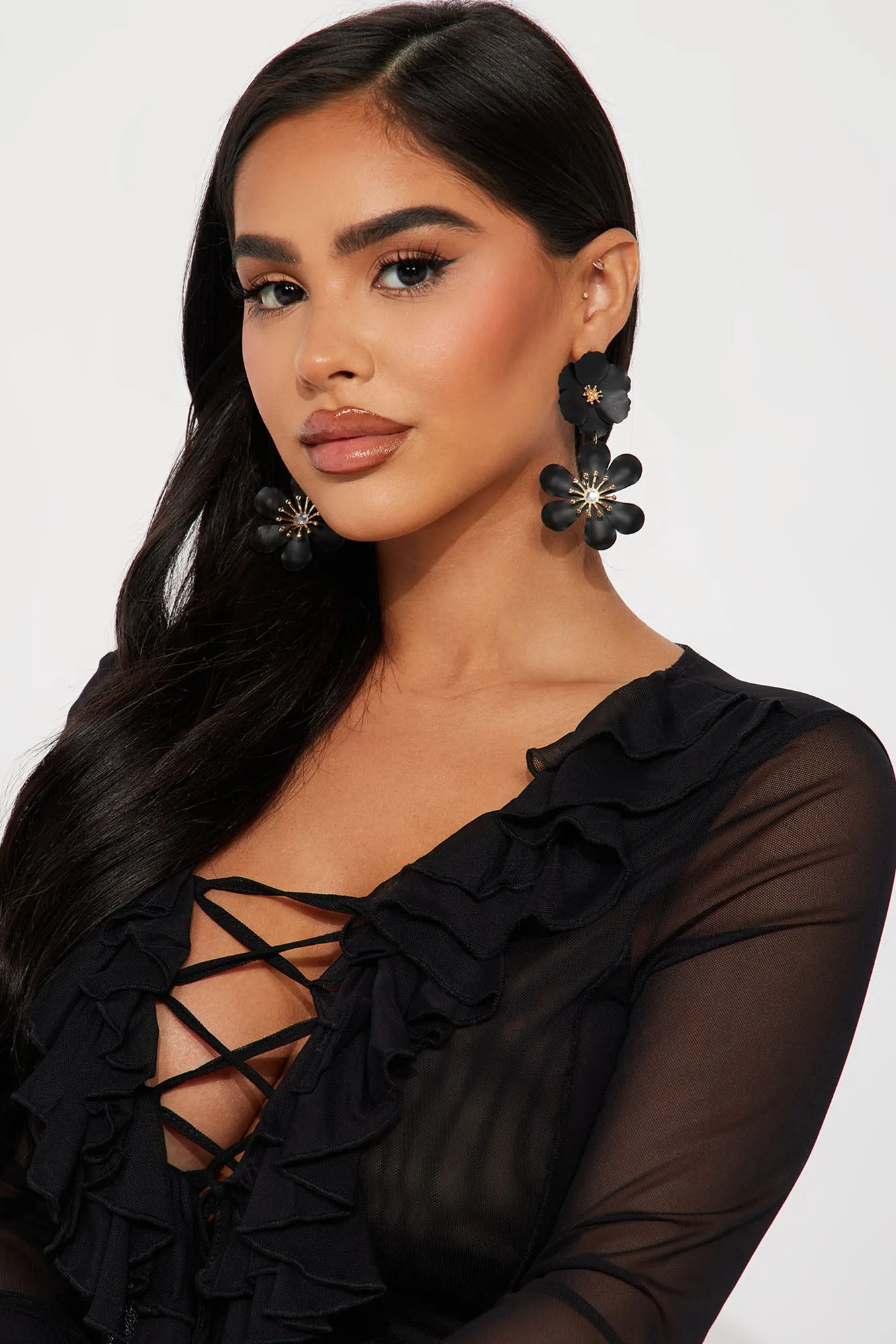 Anemone Earrings - Black