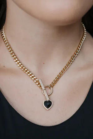 BLACK HEART STATEMENT COLLAR