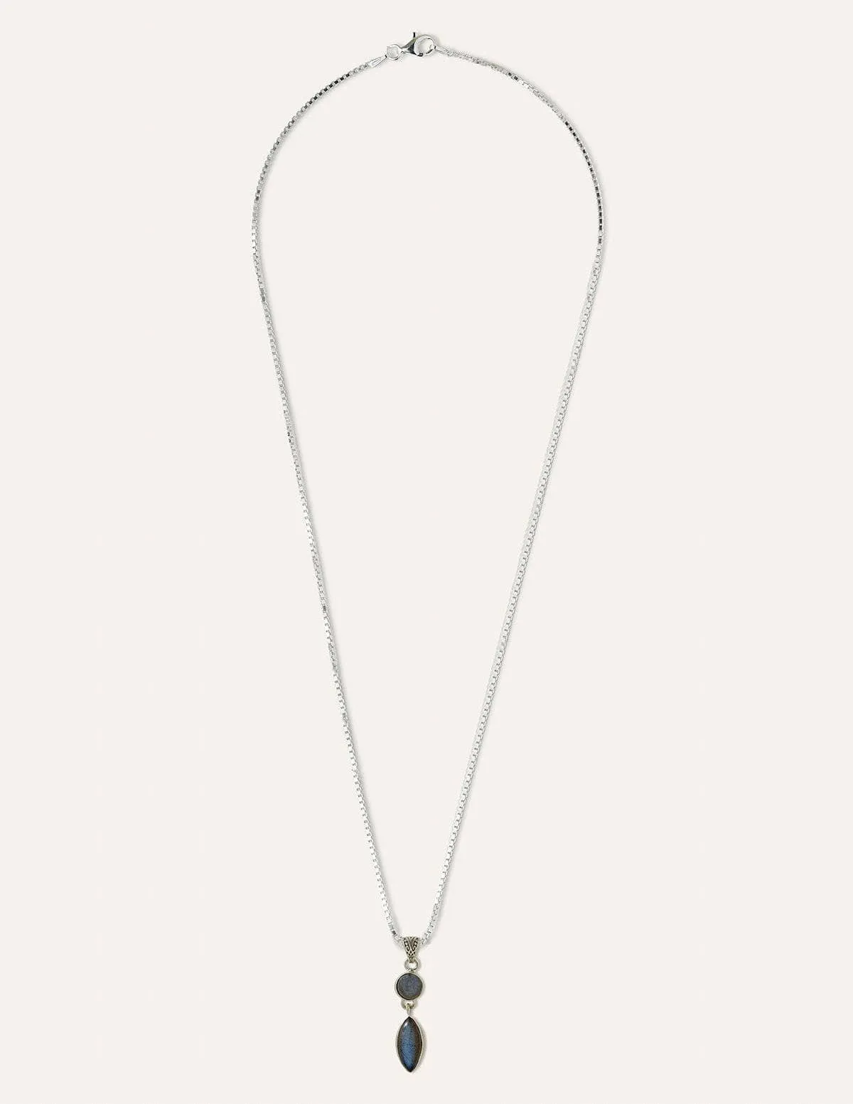 Blue Fire Labradorite Necklace
