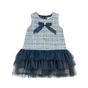 Bow Brooch Tweed Dress/Doe a Dear