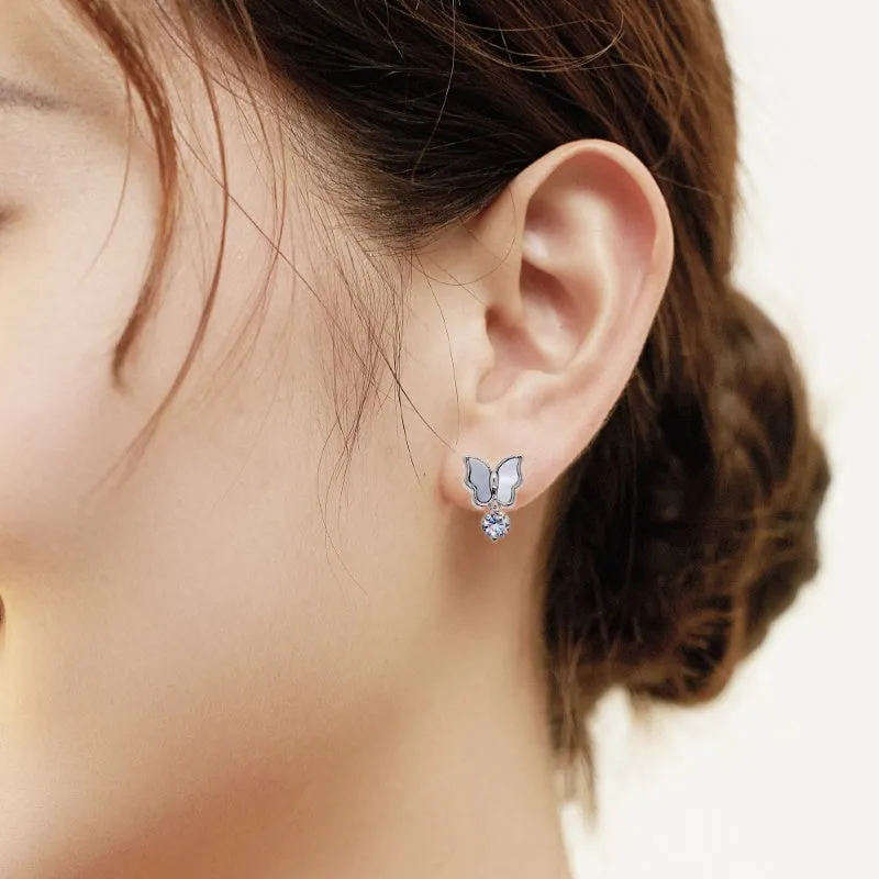 Butterfly Mother of Pearl Earrings