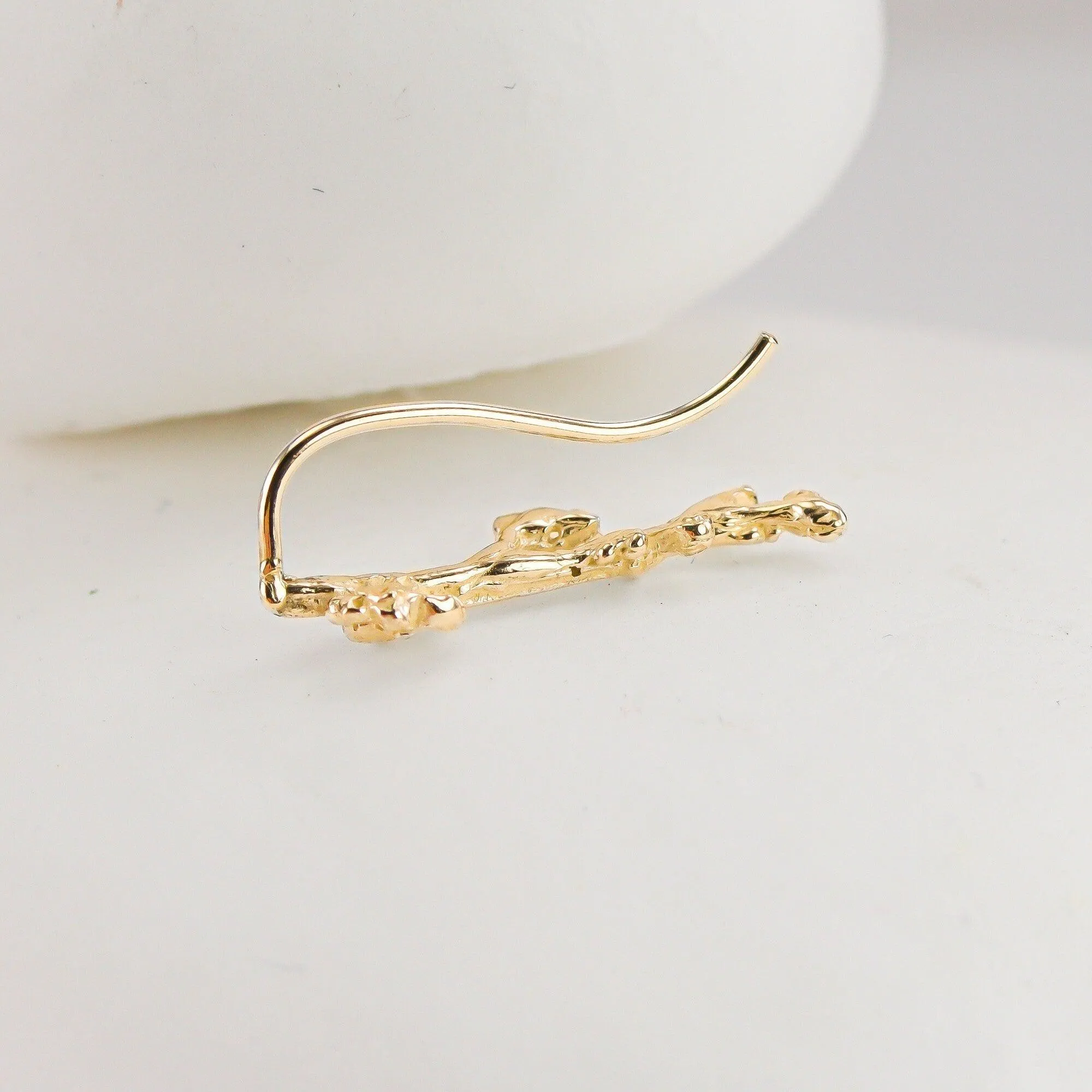 Cherry Blossom Ear Climbers