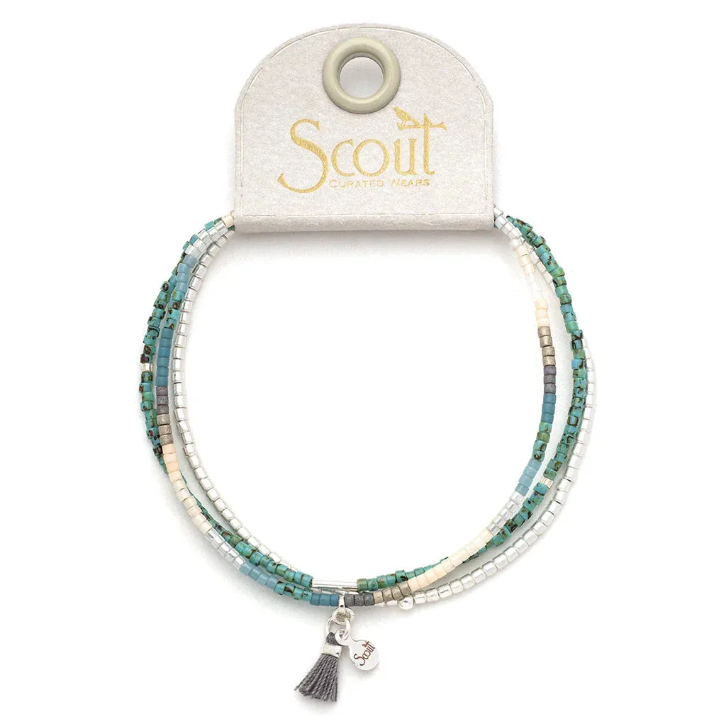 Chromacolor Miyuki Bracelet Trio | Turquoise Multi/Silver
