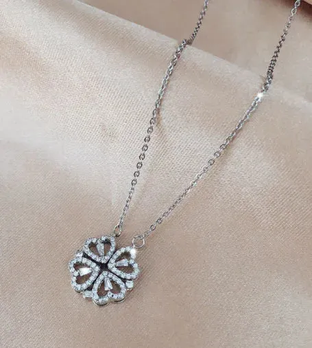 Clover Heart Shape Necklace