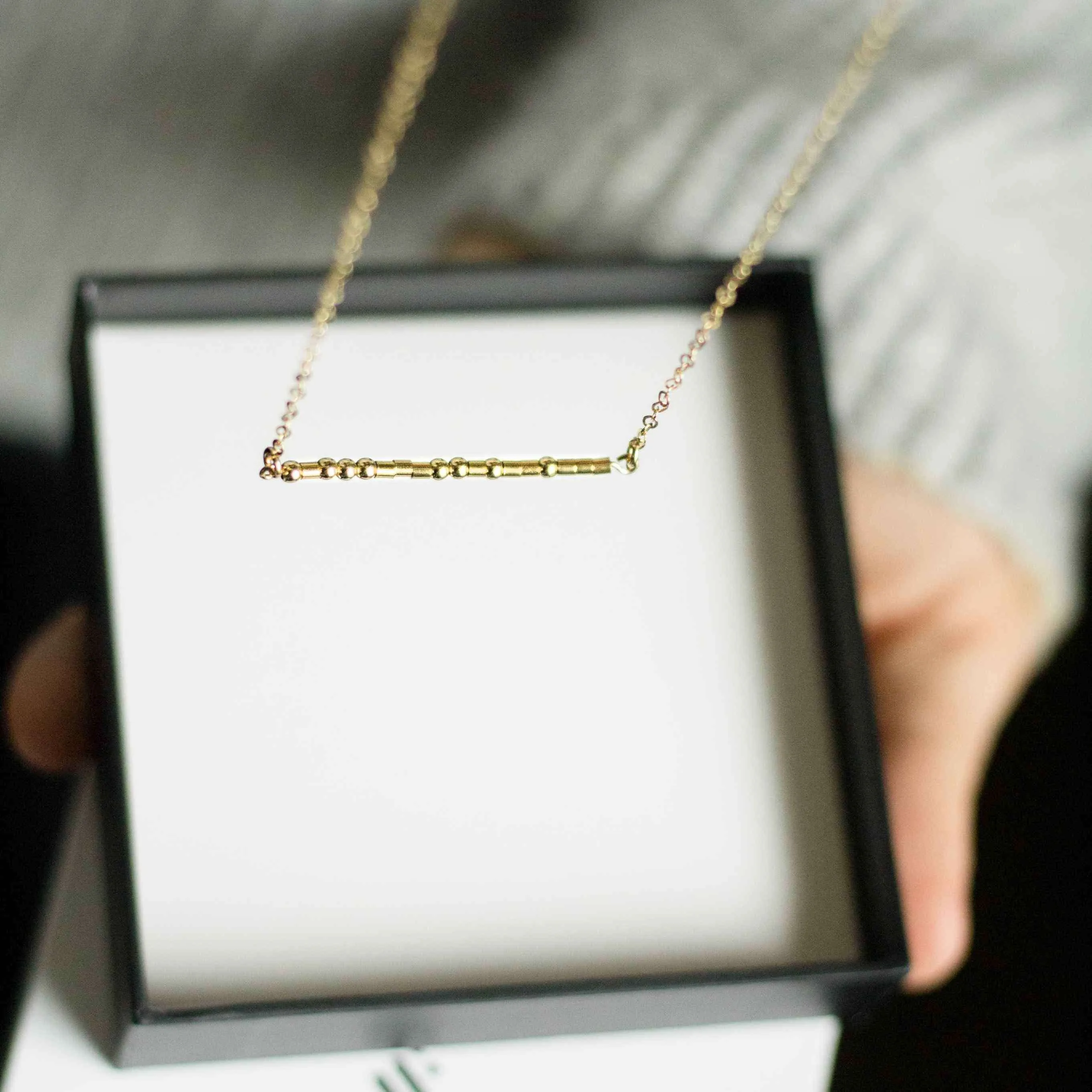 COURAGE - MORSE CODE BRACELET