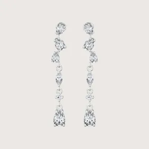 Curved Pear Diamond Kaleidoscope Earrings