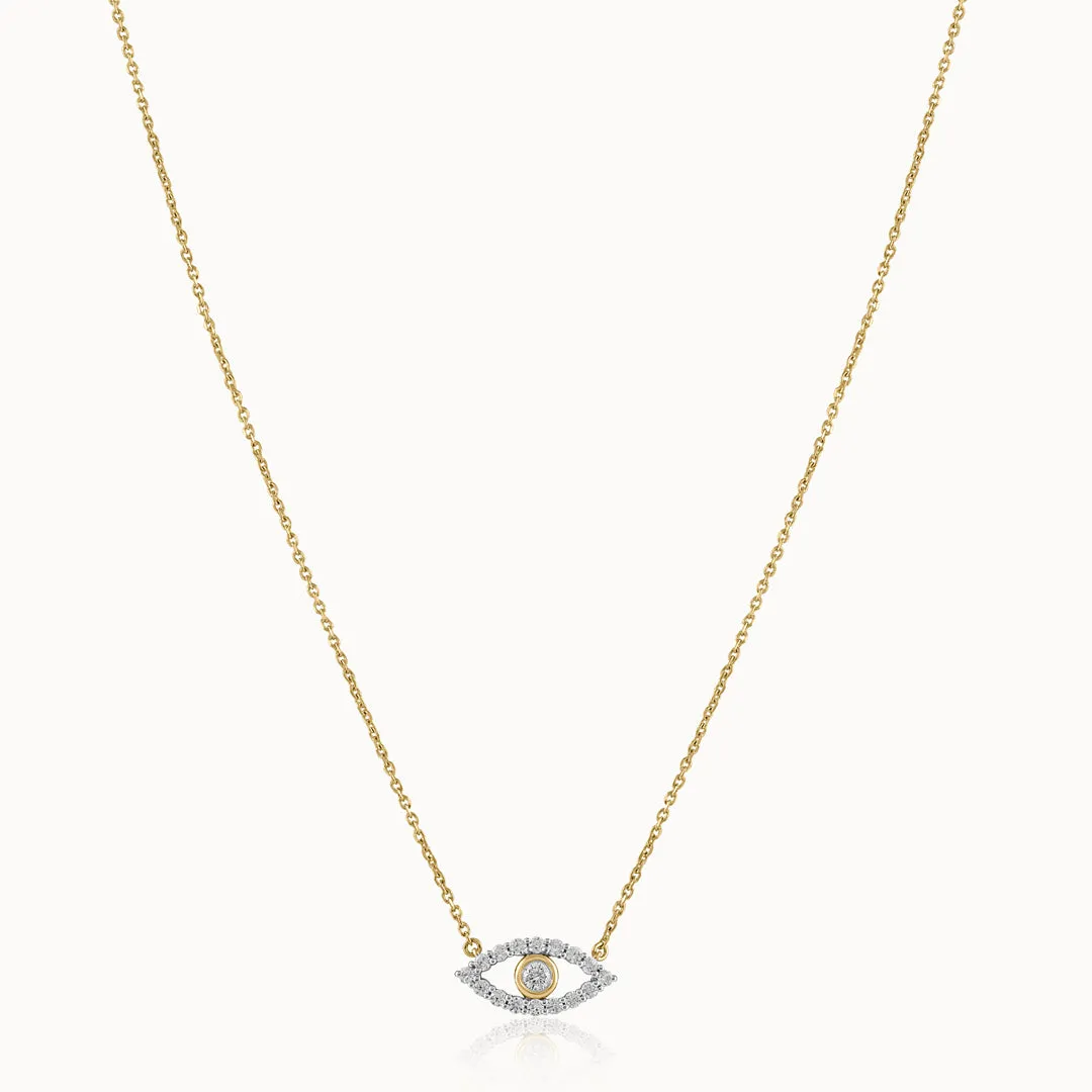 Evil Eye Diamond Necklace