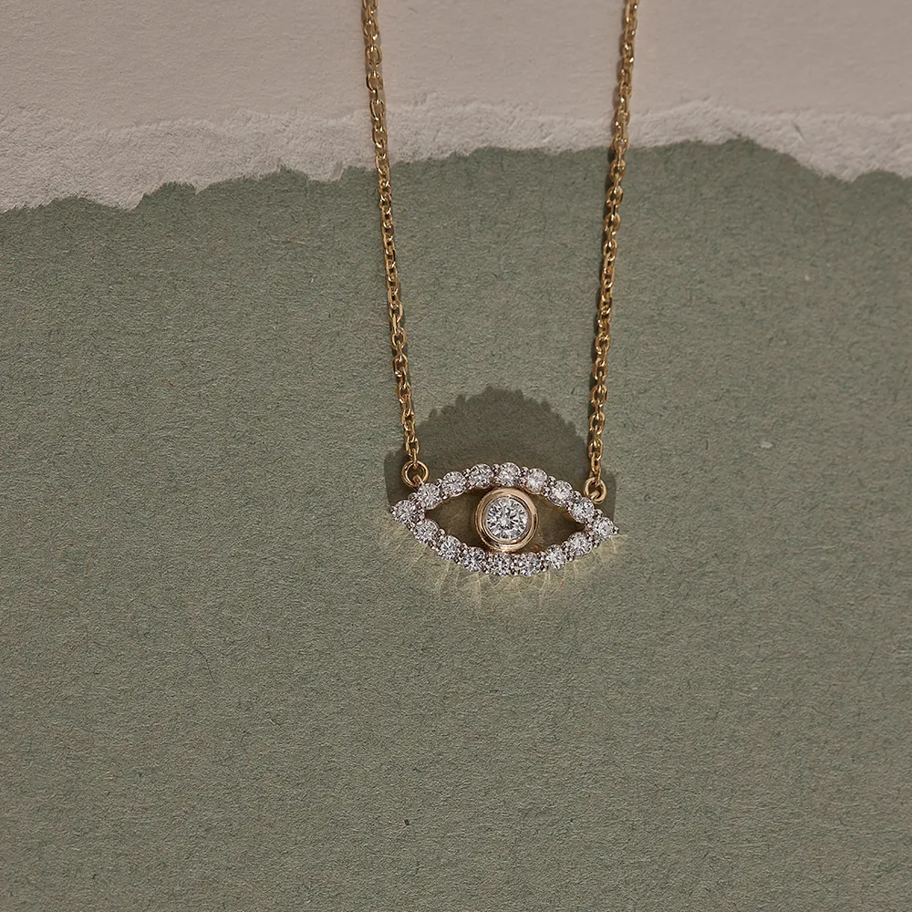 Evil Eye Diamond Necklace