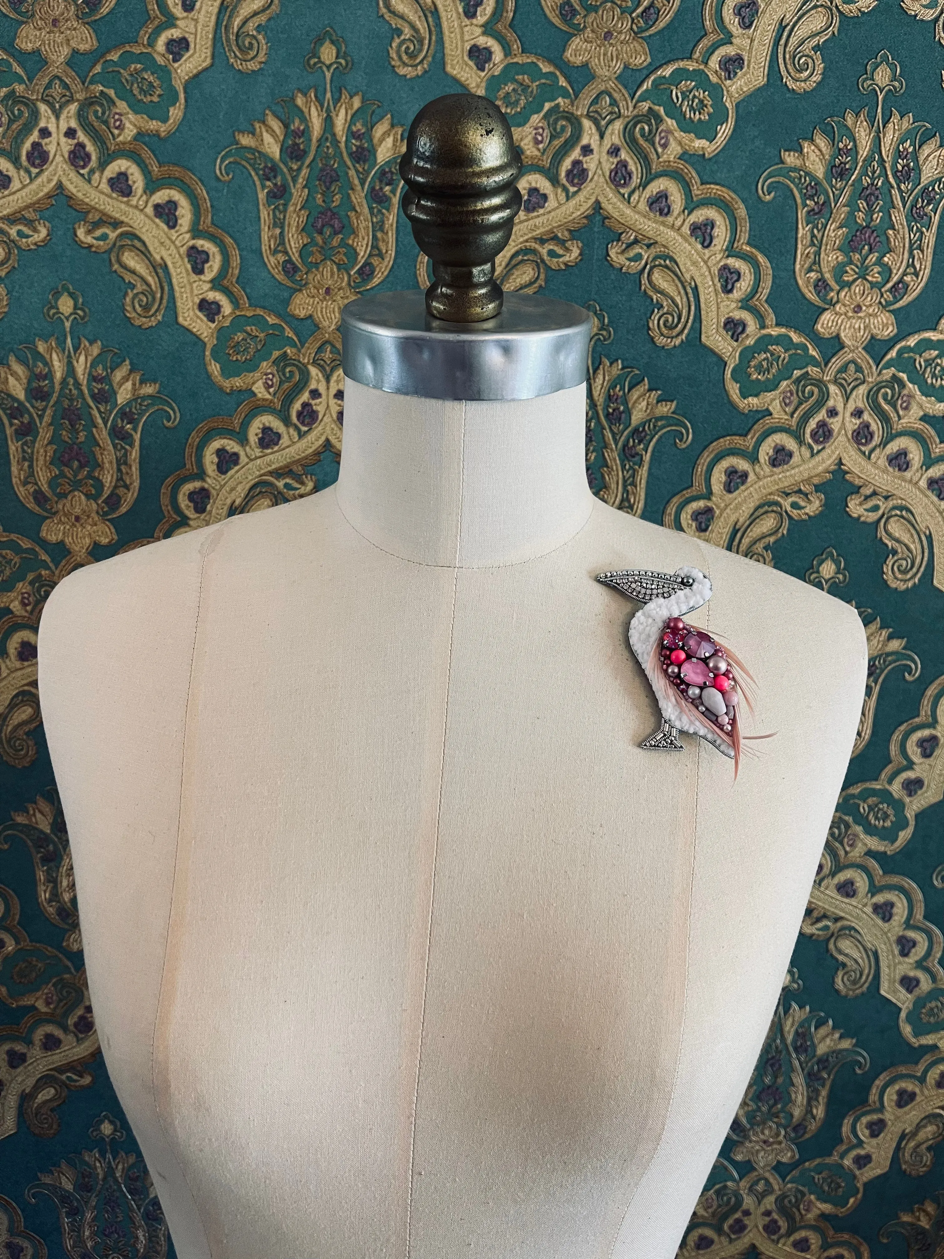 Flamingo Brooch