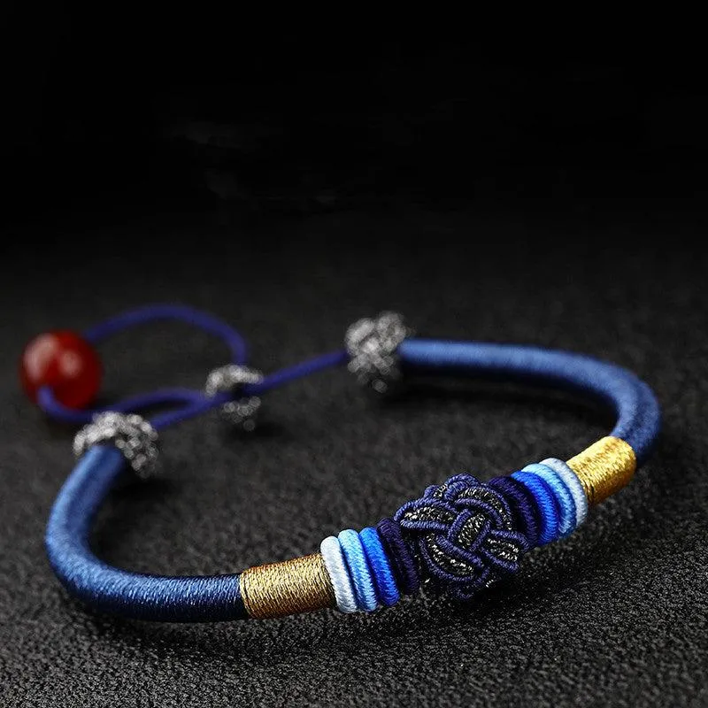 Hand Woven Bracelet Datura Knot Bracelet Male