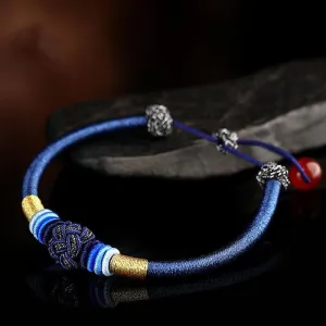 Hand Woven Bracelet Datura Knot Bracelet Male