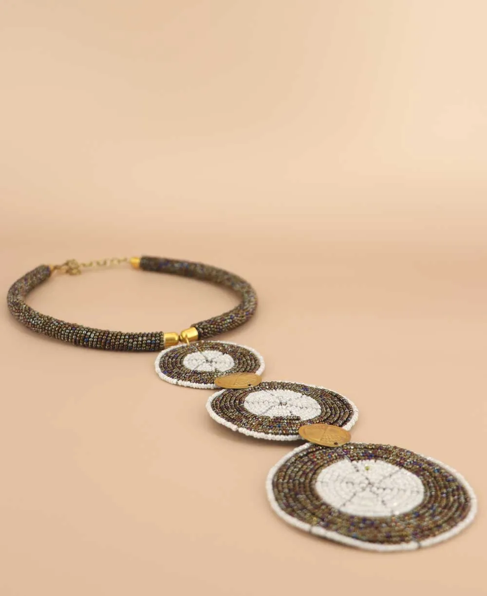 Kenyan Hand-Beaded Statement Necklace
