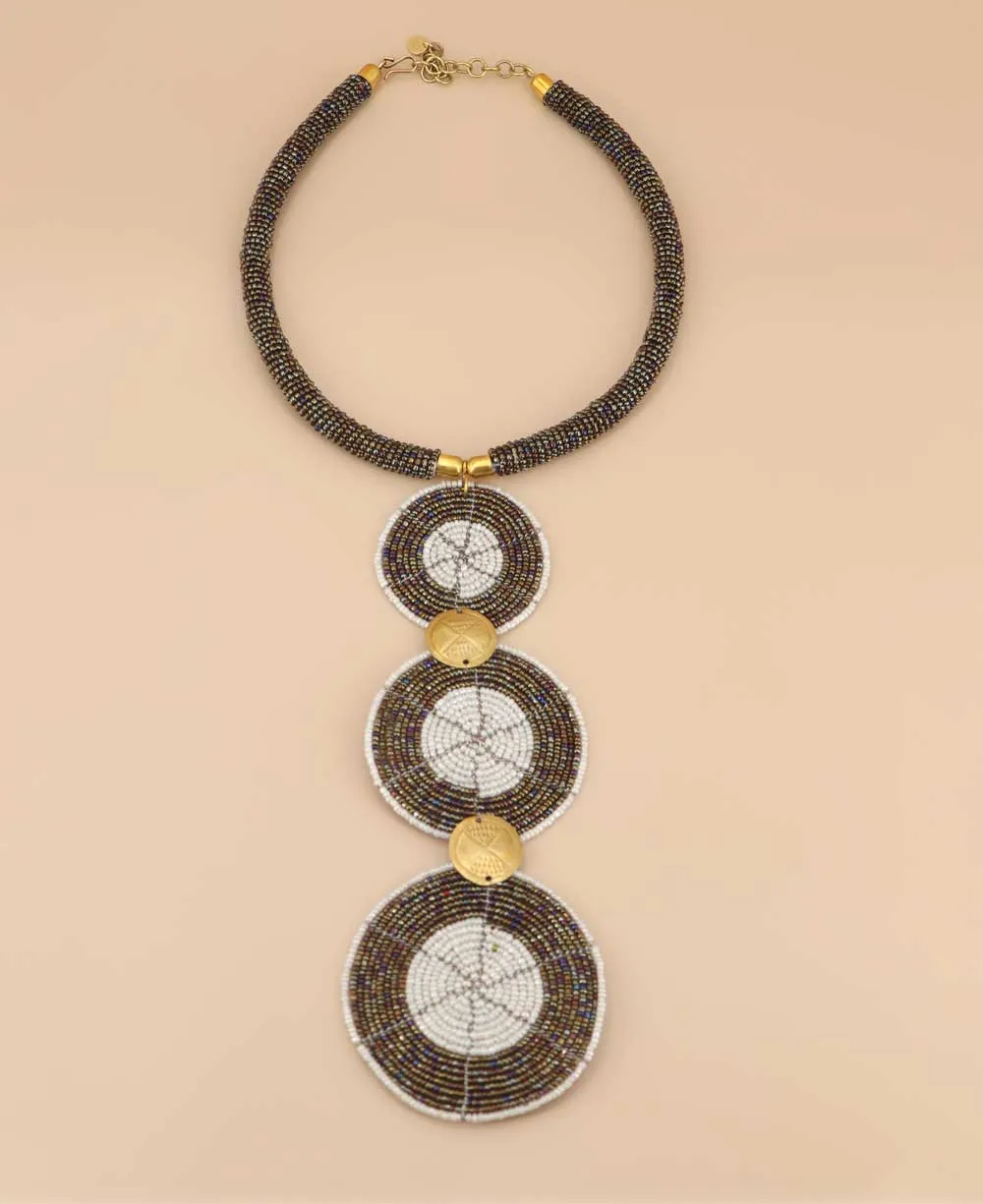 Kenyan Hand-Beaded Statement Necklace