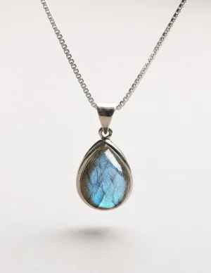 Labradorite Mini Pendant Necklace