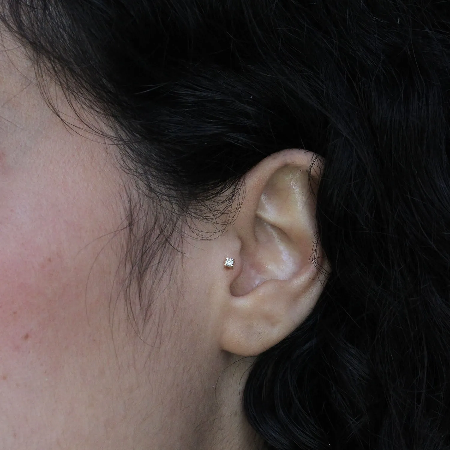 Martina Piercing Earring White Diamond