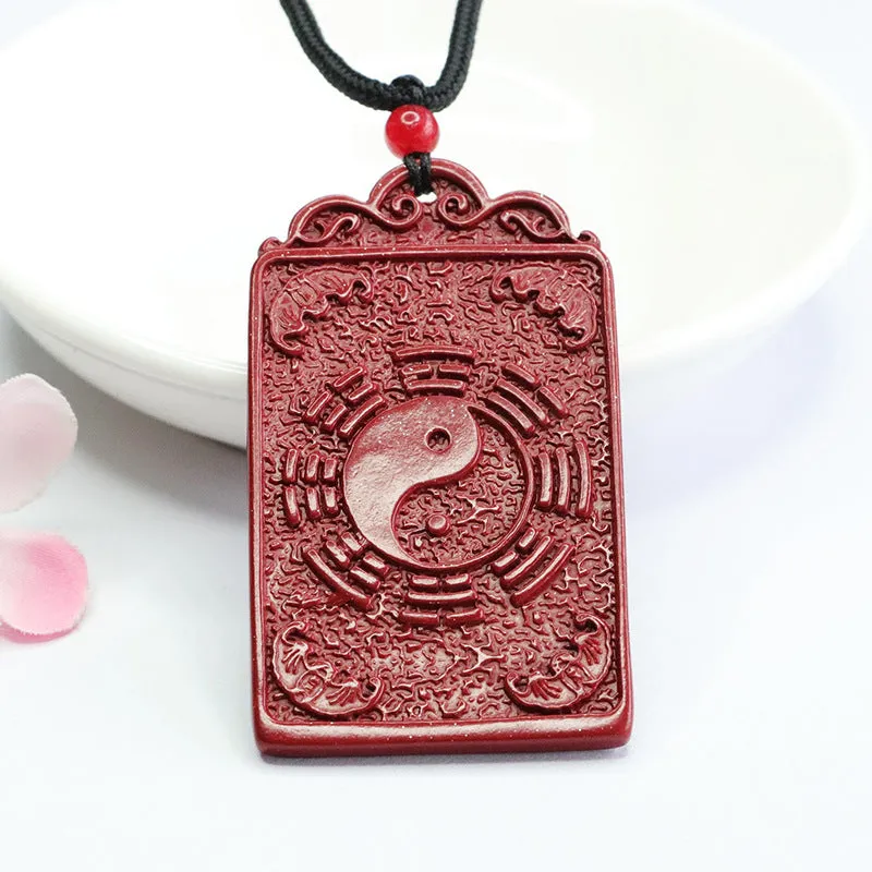Mystical Fortune Vermilion Sand Cinnabar Pendant