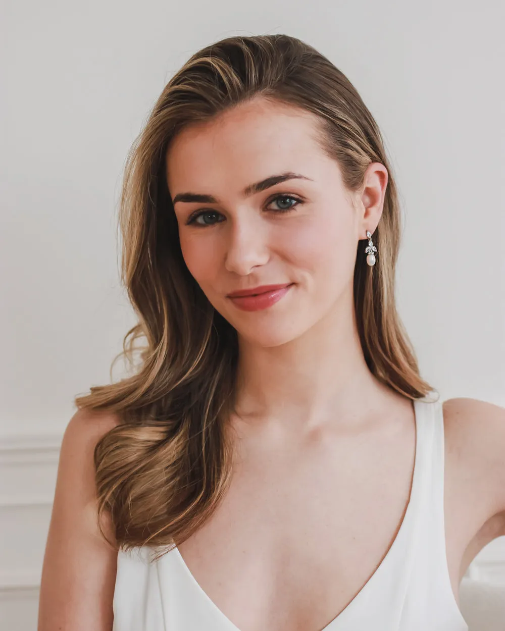 Olivia Freshwater Pearl & CZ Earrings