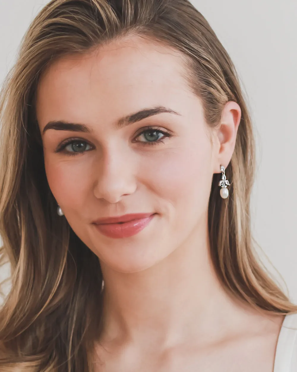 Olivia Freshwater Pearl & CZ Earrings