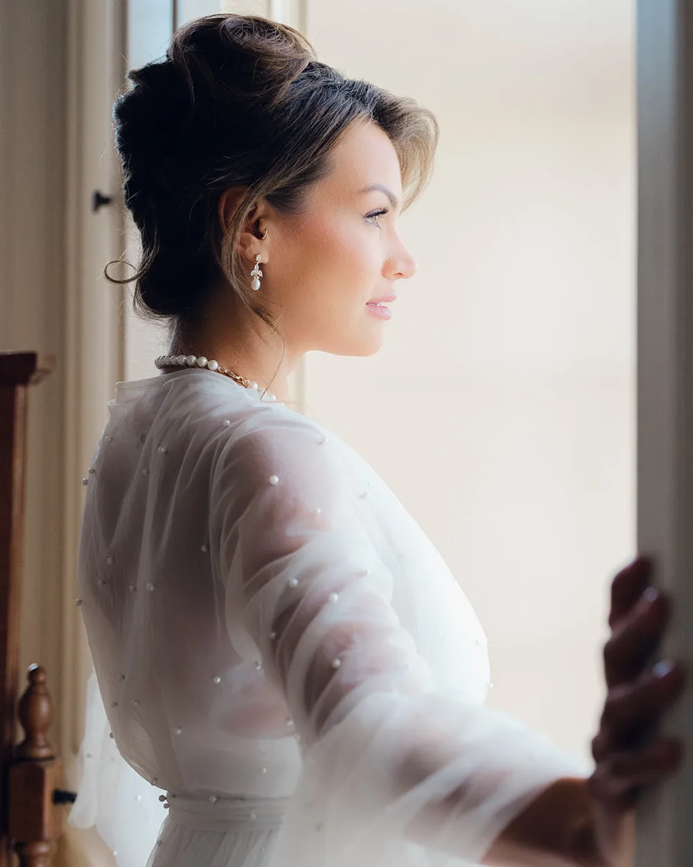Olivia Freshwater Pearl & CZ Earrings