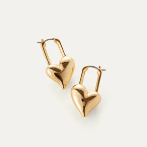 Padlock Heart Earrings