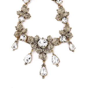 Pave Crystals Statement Necklace