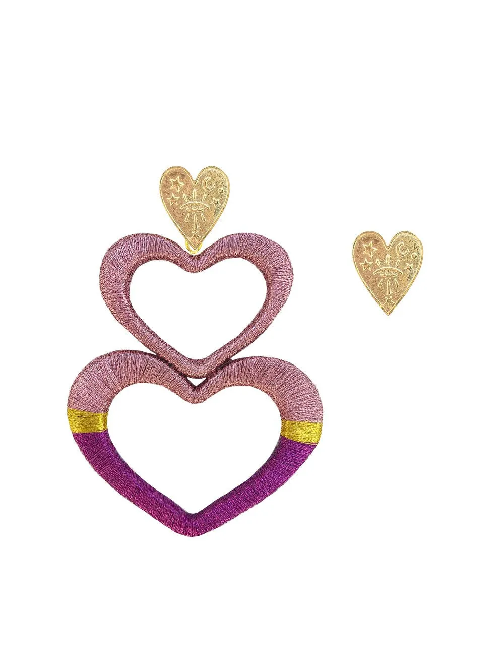 Pink Mixed Love Earrings
