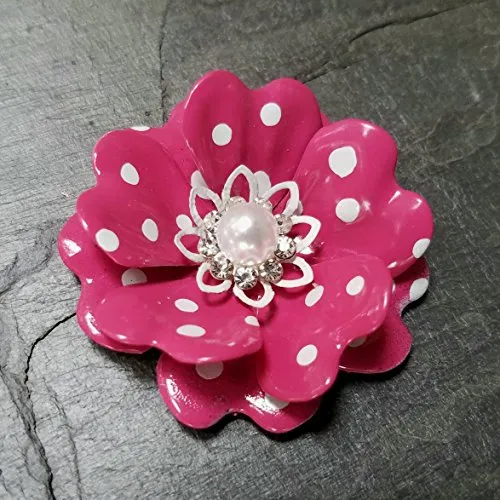 Pink Polka Dot Pin