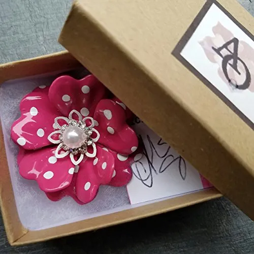 Pink Polka Dot Pin