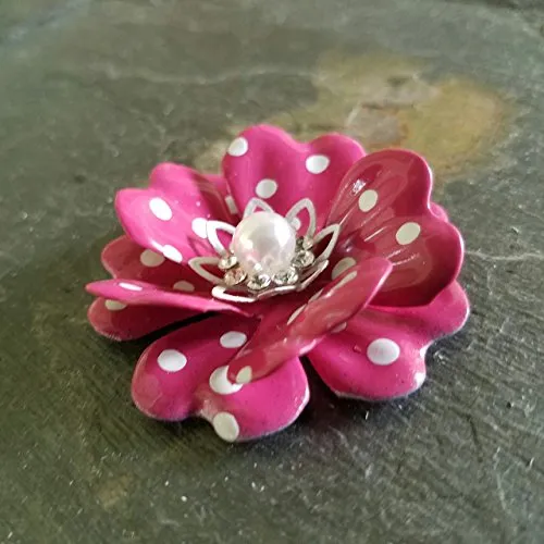 Pink Polka Dot Pin