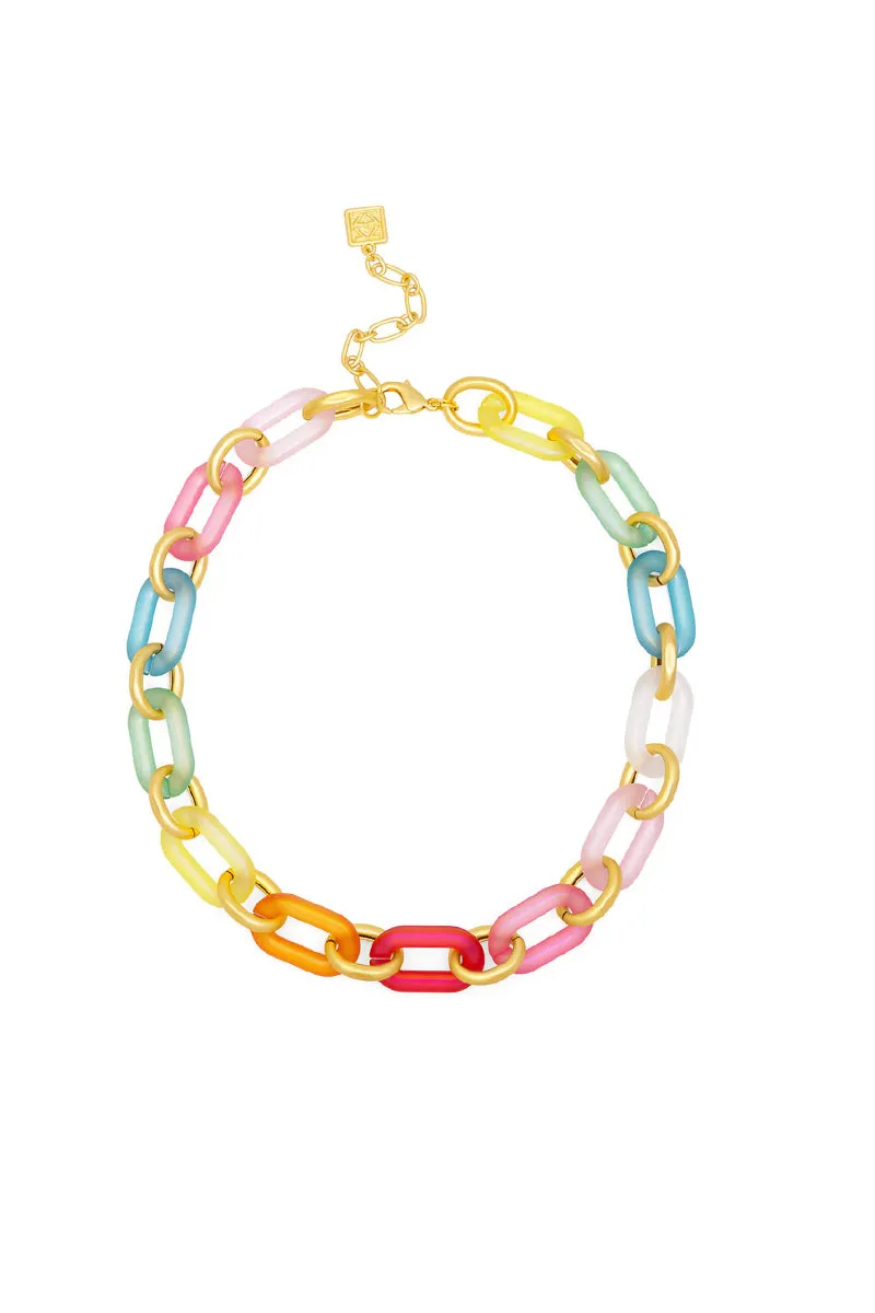 Resin Link Collar Necklace