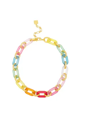 Resin Link Collar Necklace
