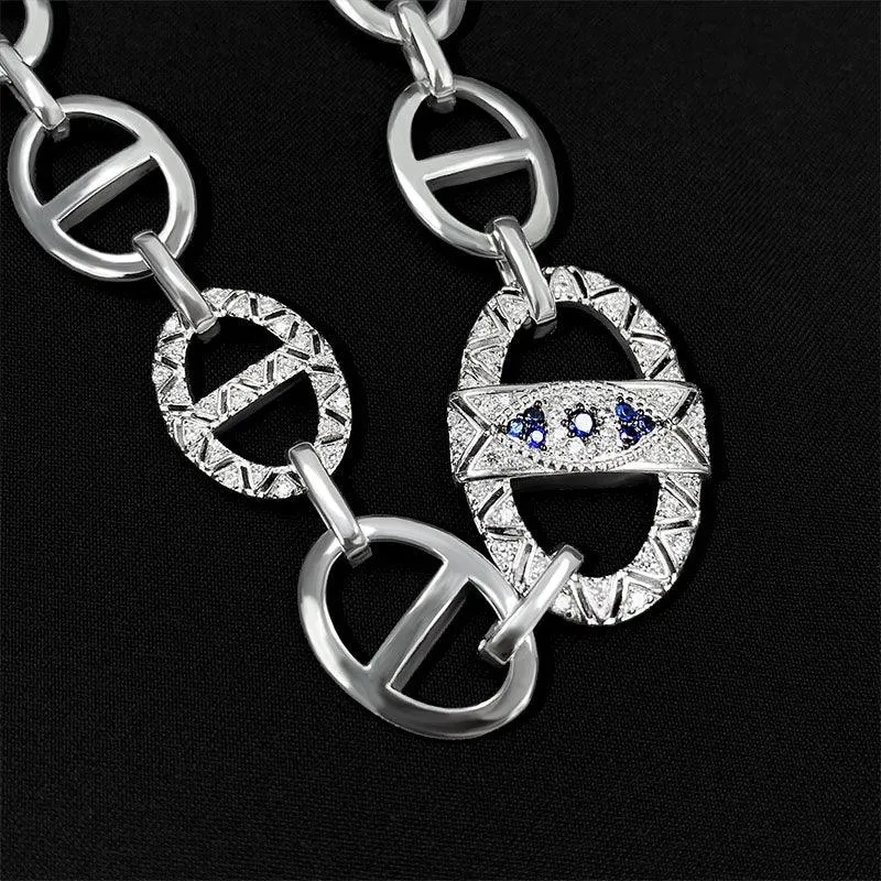 Ring Buckle Hollow Collar Chain Necklace
