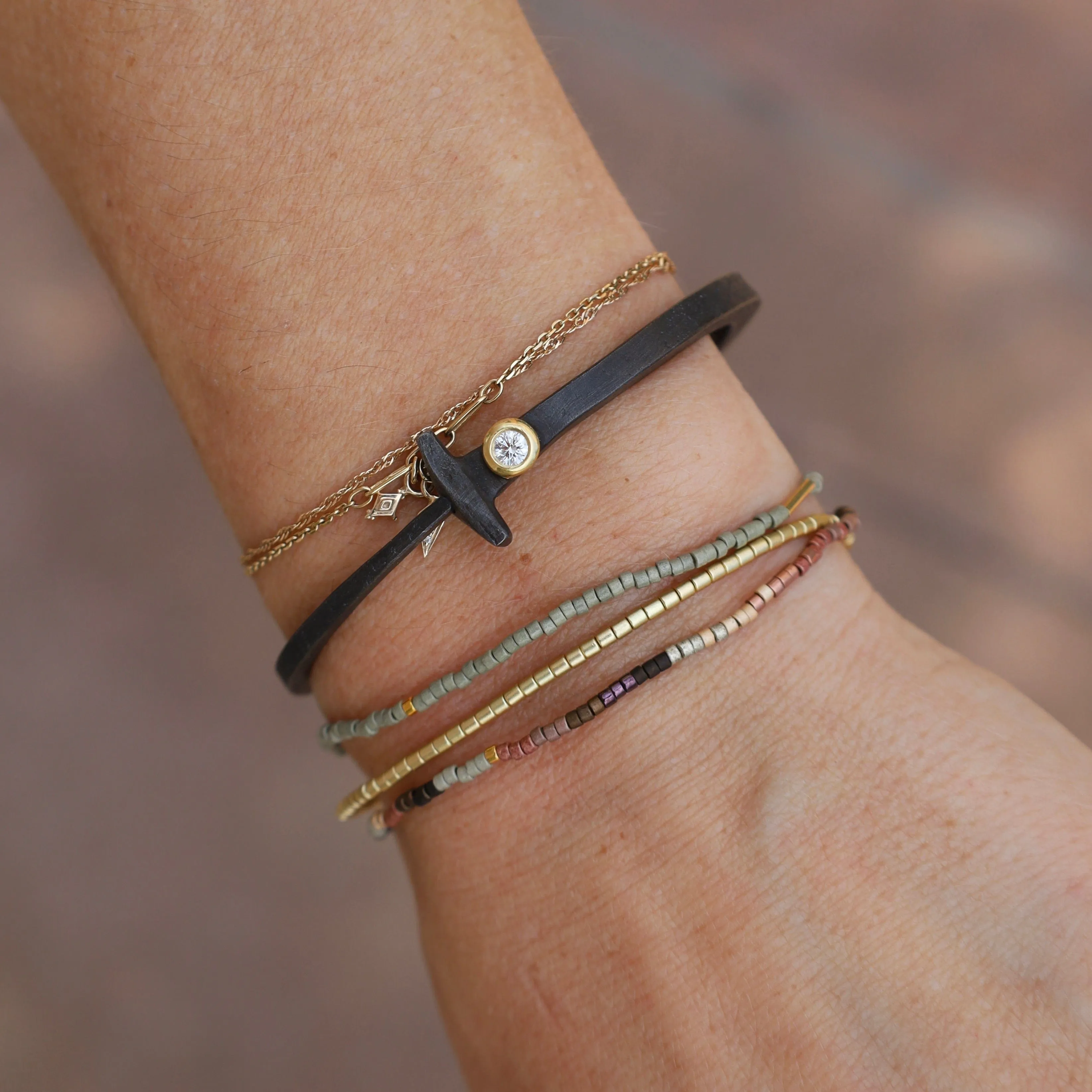 Scout Chromacolor Miyuki Bracelet Trio - Bronze Multi/Gold