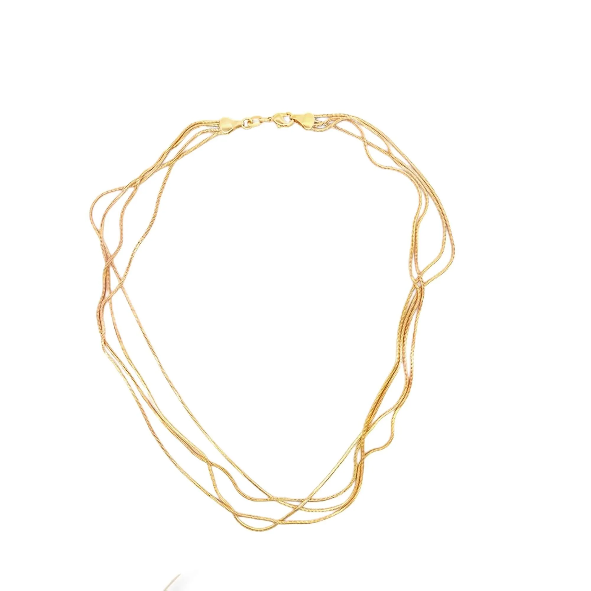 Smooth Quadruple Snake Box Bracelet (H146/E255/I502)