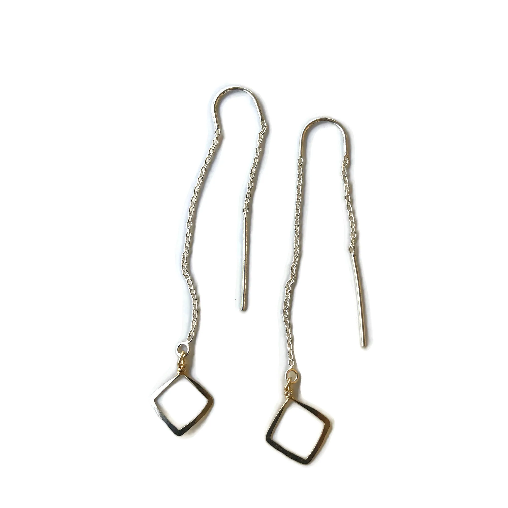 Square Threader Earrings