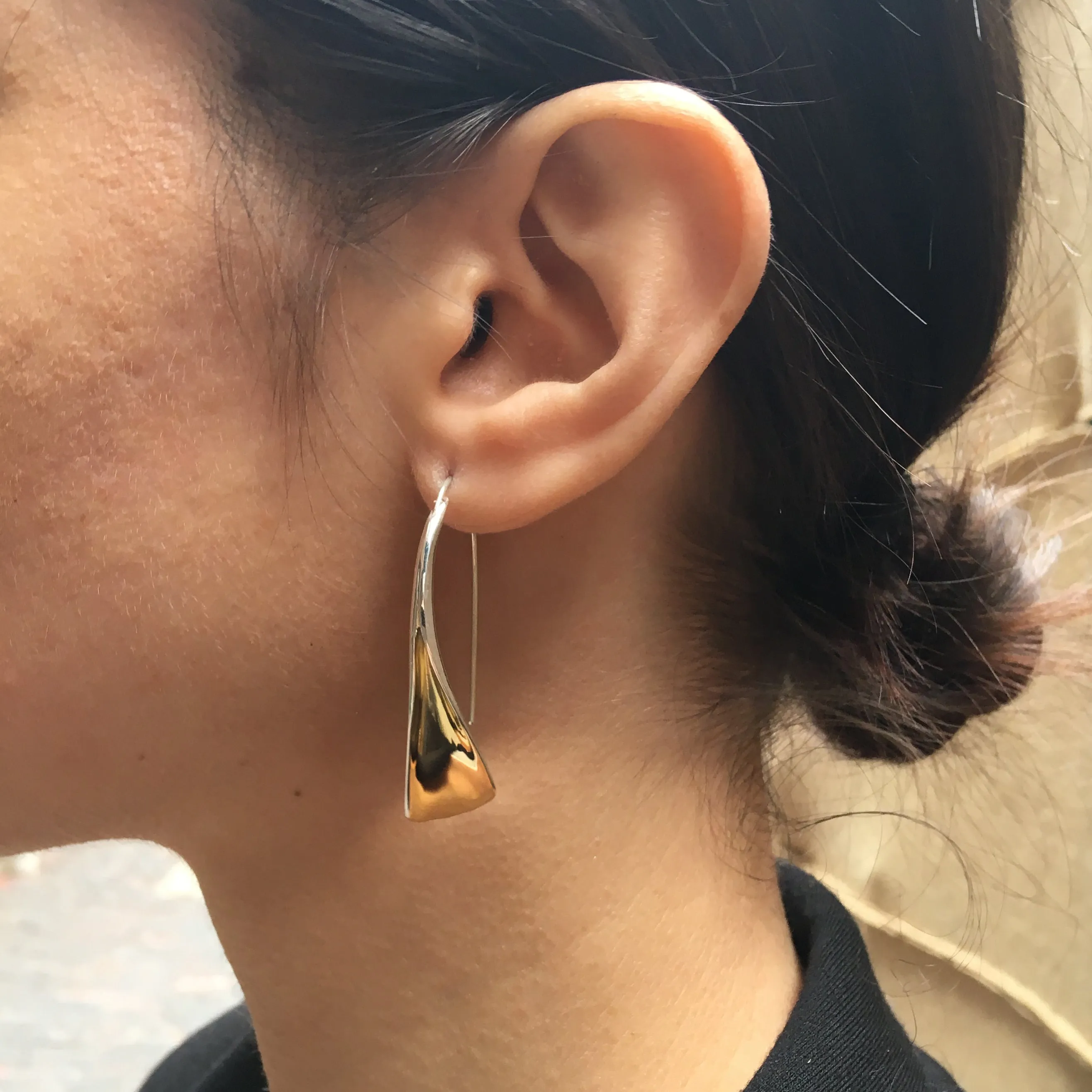 Sterling Silver Flourish Earrings