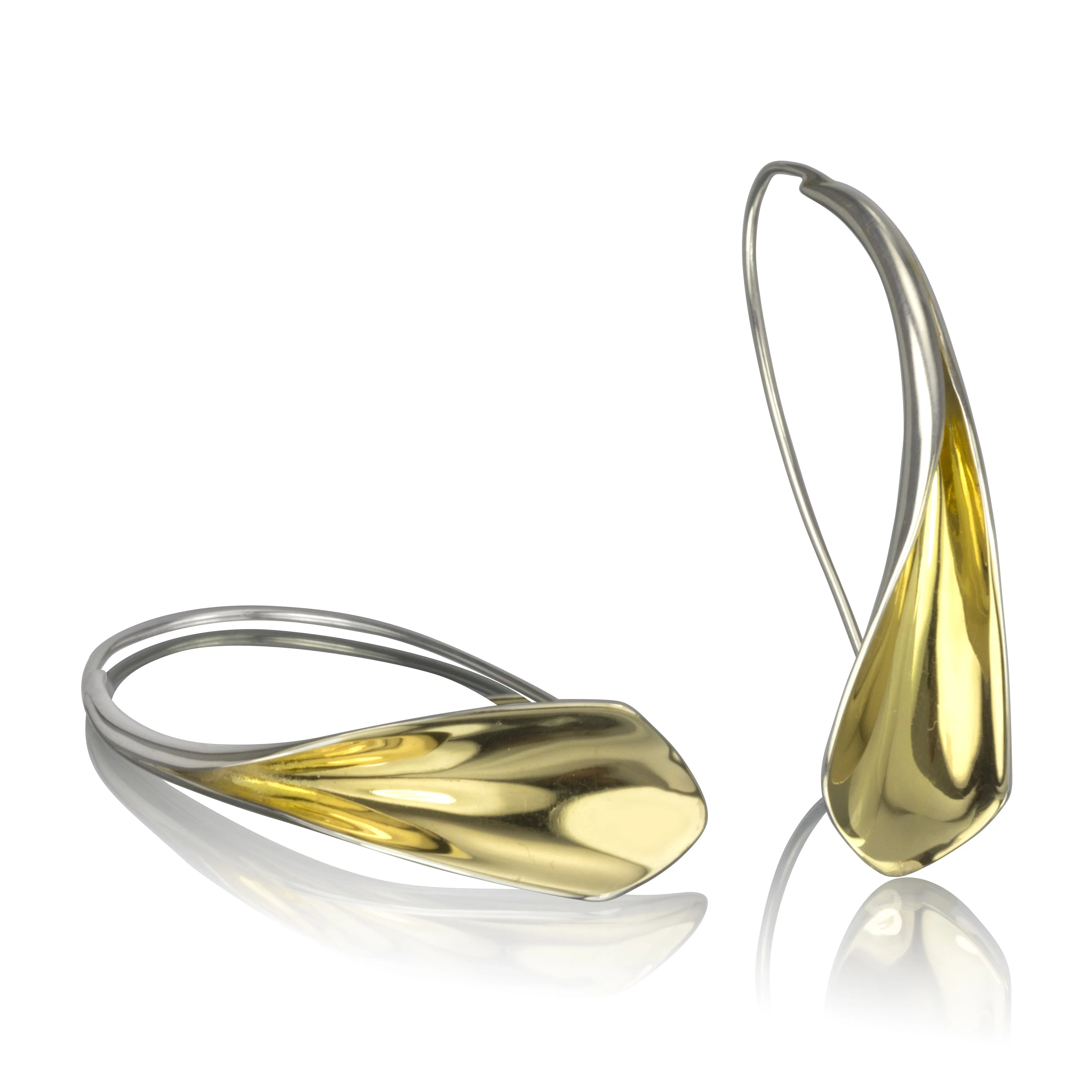 Sterling Silver Flourish Earrings