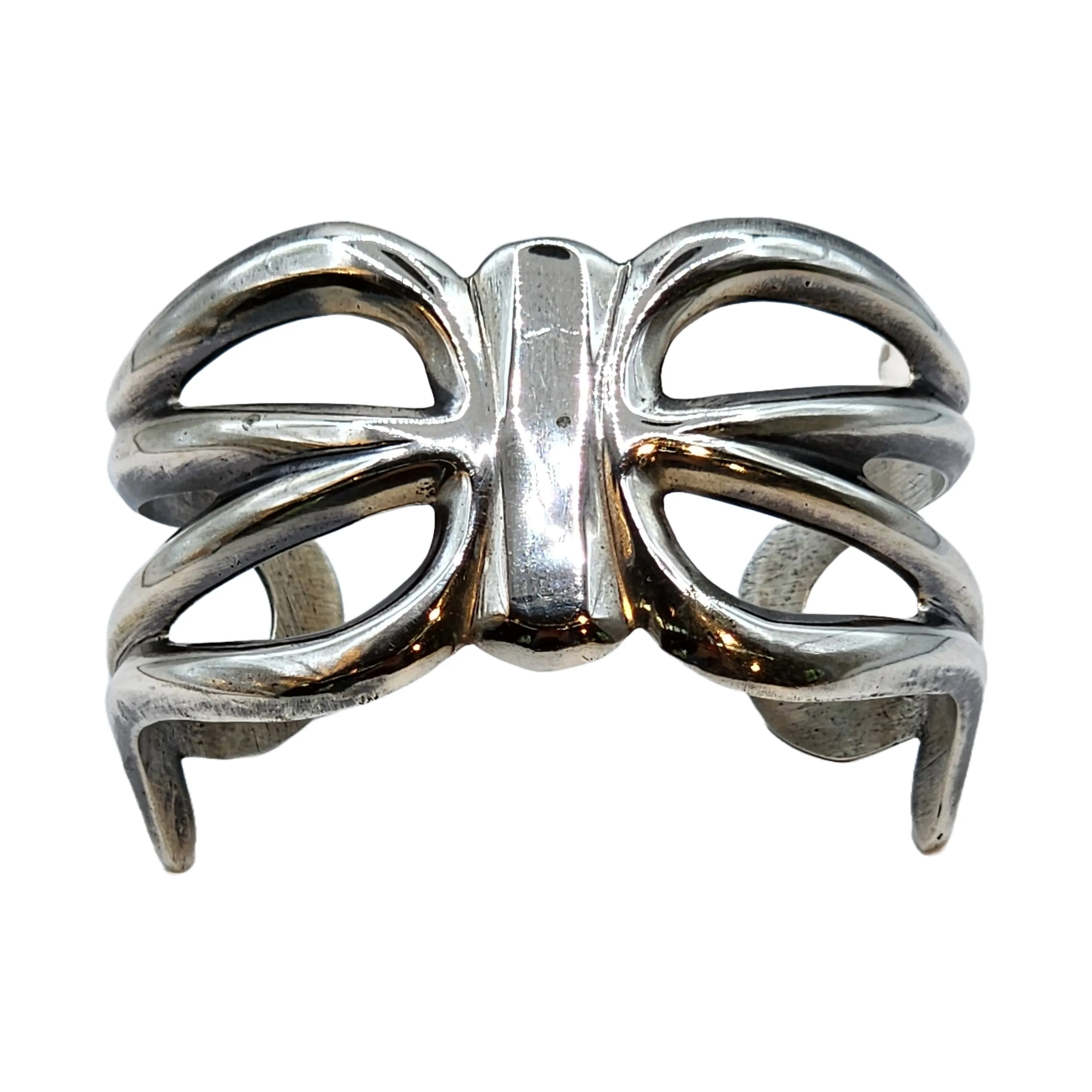 Sterling Silver Navajo Butterfly Bracelet