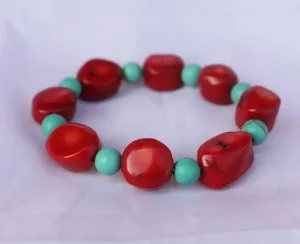 Stretchable Coral Bracelet