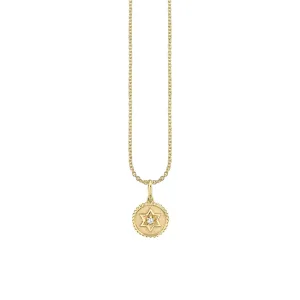 Sydney Evan Gold & Diamond Tiny Star Of David Coin