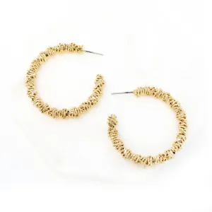 Textured Modern Metal Hoop