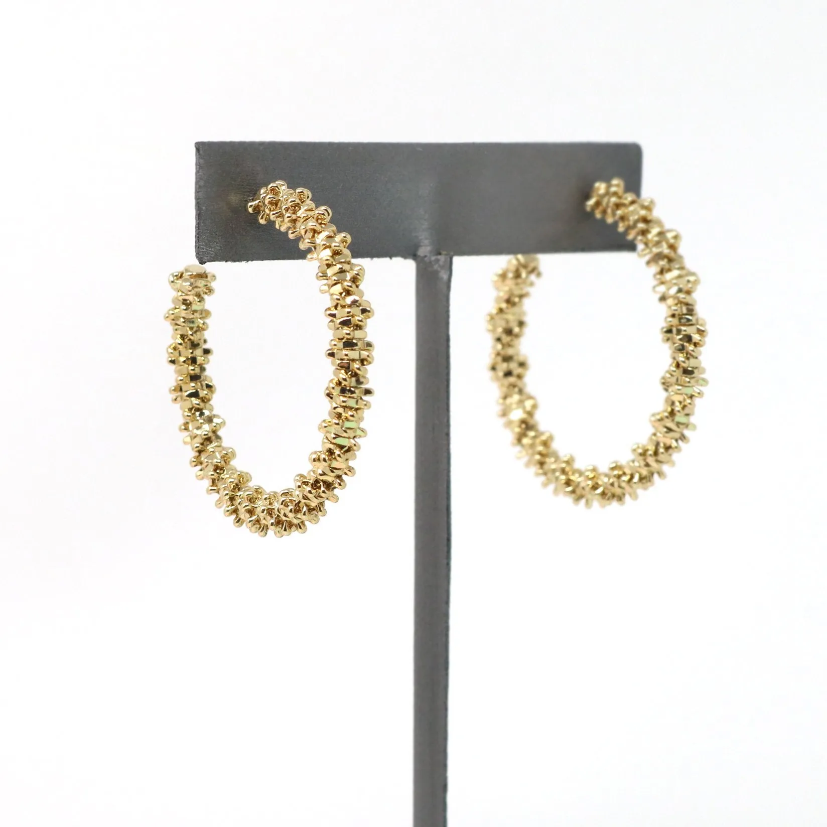 Textured Modern Metal Hoop