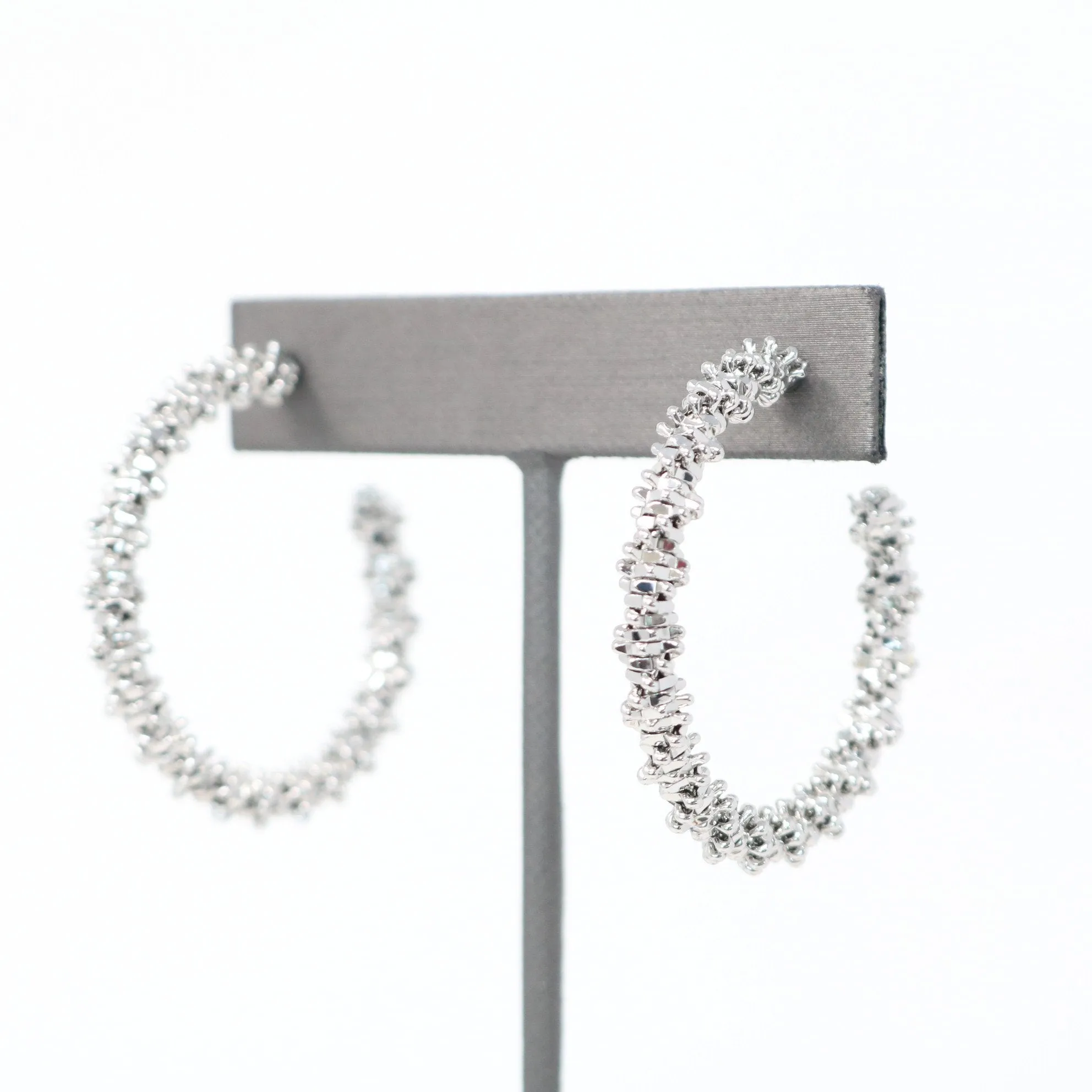 Textured Modern Metal Hoop