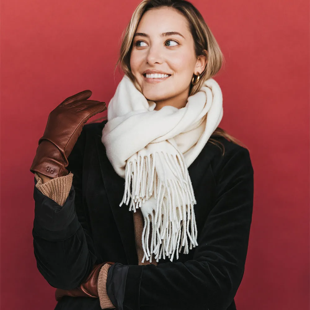 The Sleek Leather Glove Chestnut