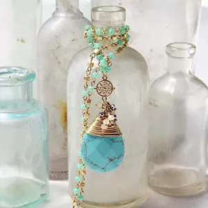 Turquoise Moon Necklace