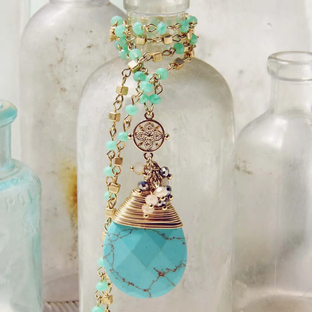 Turquoise Moon Necklace