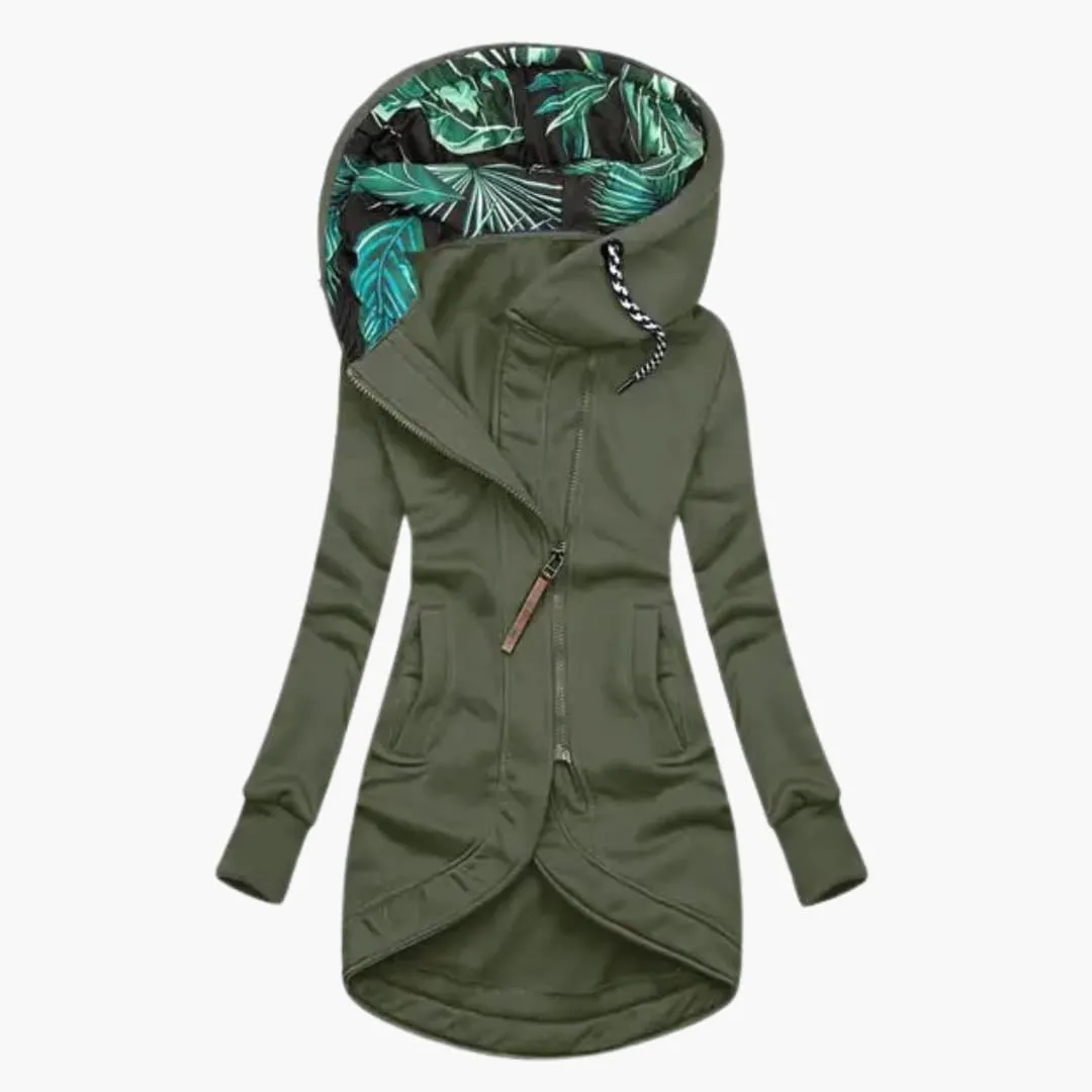 Veronica  Asymmetrical Zip Hoodie
